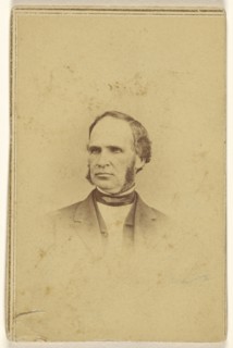 man with long muttonchops, printed in vignette-style; Alexander Gardner, American, born Scotland, 1821 - 1882, 1864 - 1865