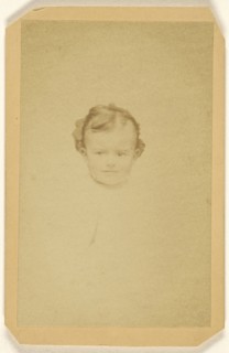 child, printed in vignette-style; Gaston, French, active 1870s, 1865 - 1875; Albumen silver print