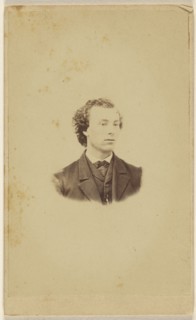 young man, printed vignette-style; Peter S. Weaver, American, active Hanover, Pennsylvania 1860s - 1910s, 1870 - 1875; Albumen
