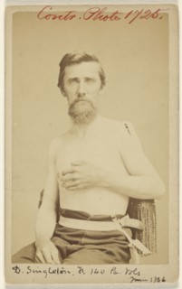 D. Singleton, Jr. 140, Pa Vols. June 1866 Civil War victim; T.H. McBride & Thomas F. Mahan; June 1866; Albumen silver print