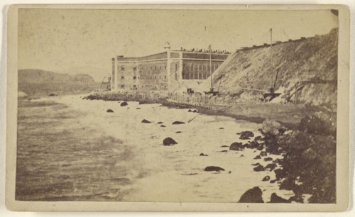 Fort Point, Entrance to the Golden Gate; Lawrence & Houseworth; 1864 - 1867; Albumen silver print