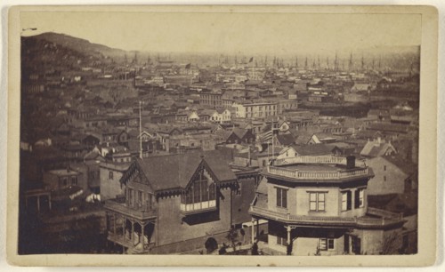 City and Bay from Rincon Hill, San Francisco; Lawrence & Houseworth; 1864-1867; Albumen silver print