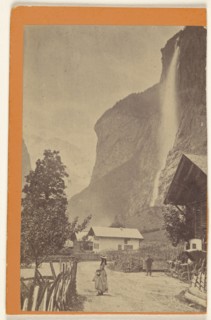 Oberland Bernois. Staubeck fall near Interlaken; Adolphe Braun, French, 1812 - 1877, 1865;1870; Albumen silver print