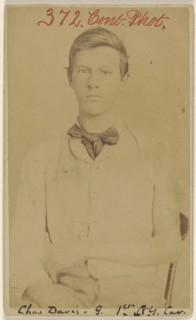 Pvt. Chas. Davis. G. 1st N.Y. Cav. Civil War victim; American; 1865 - 1874; Albumen silver print