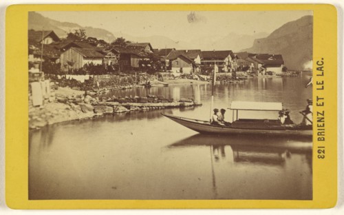 Brienz et Le Lac; A. Gabler, Swiss, active 1860s - 1890s, 1865-1870; Albumen silver print