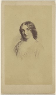 Bonnie Lassie copy of an aquatint; about 1865; Albumen silver print