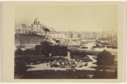 Garden of the Palazzo Doria. Genoa; Celestino Degoix, Italian, active 1860s - 1890s, 1864 - 1865; Albumen silver print