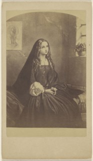 Beatrice Cenci in Prison copy of a painting; about 1865; Albumen silver print