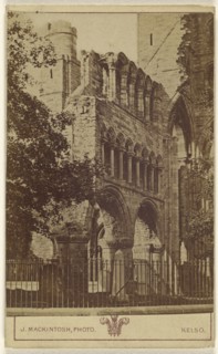 Exterior view of a church at Kelso, Scotland; J. MacKintosh, British, active 1870s, about 1865; Albumen silver print