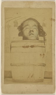Hayashida Teiken, decapitated, Frederick William Sutton, British, active Japan 1860s, March 23, 1868; Hand-colored albumen