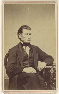 man, seated; Charles Miller, American, active Burlington, Vermont 1860s, 1865 - 1875; Albumen silver print