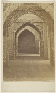 Hallway at the Alhambra; 1865 - 1875; Albumen silver print