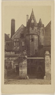 Hotel de la Croix Blanches, Tours; French; 1865 - 1875; Albumen silver print