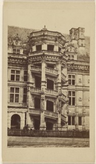 Blois. View of an  building; French; 1865 - 1875; Albumen silver print