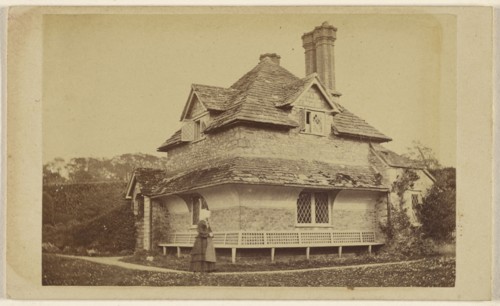 Exterior view of Diamond Cottage, Blaise Hamlet; 1867; Albumen silver print