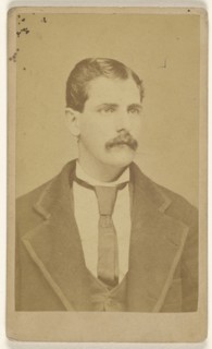man with moustache; W.H. Bennet, American, active Pennsylvania 1850s - 1860s, 1865 - 1870; Albumen silver print