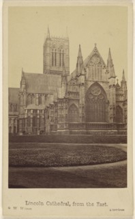 Lincoln Cathedral, from the East; George Washington Wilson, Scottish, 1823 - 1893, October 21, 1865; Albumen silver print
