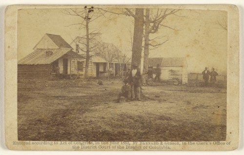 Mrs. Spinner's House, bet. Stone Bridge and Centreville; Barnard & Gibson; 1862; Albumen silver print