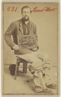 E.R. Niles, E. 100th Pa. 20004. Civil War victim; American; 1862 - 1864; Albumen silver print