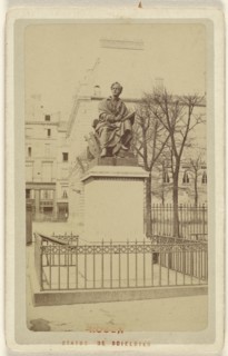 Rouen. Statue de Boieldieu; Le Comte, French, active Rouen, France 1860s, 1870-1875; Albumen silver print
