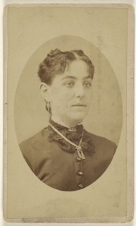 woman, printed in quasi-oval style; A.A. Smith, American, active Cincinnati, Ohio 1850s, 1870 - 1875; Albumen silver print