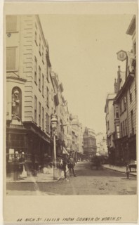 High St. Exeter from Corner of North St; William Spreat, British, active Exeter, England 1860s, November 27, 1865; Albumen