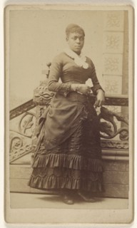 black woman, standing; William H. Abbott, American, 1838 - 1898, about 1870; Albumen silver print