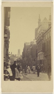 High St. The Hague; A. Jager, Danish, active Amsterdam, Netherlands 1860s - 1870s, about 1865; Albumen silver print