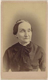 elderly woman; Uniontown Photograph Parlors; about 1880; Albumen silver print