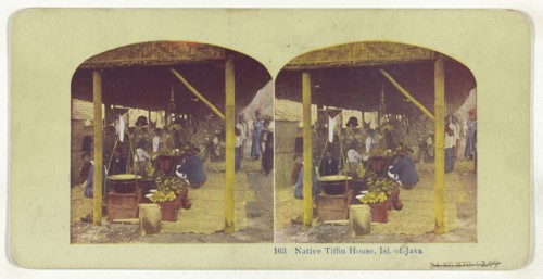 Tokyo, Japan. In the Gorgeous Fields of Iris, recto, Native Tifflin House, Isl. of Java, verso, about 1900; Color halftone