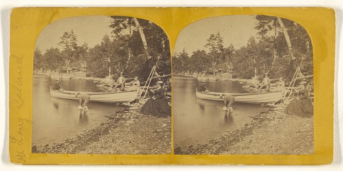 On Long Island; L.E. Thayer, American, active 1870s - 1880s, about 1865; Albumen silver print