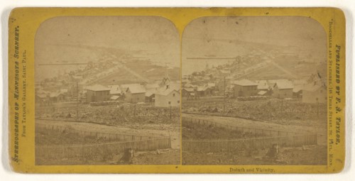 Duluth and Vicinity; F.A. Taylor, American, active 1870s - 1900s, about 1865; Albumen silver print