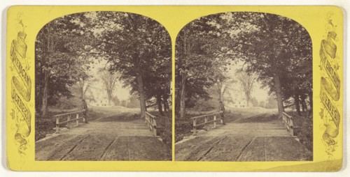 Artists Bridge, North Conway White Mountains, New Hampshire; American; about 1875; Albumen silver print