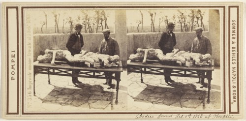 Impronte umane trovate al 5 Feb. 1863; Sommer & Behles, Italian, 1867 - 1874, Naples, Italy, Europe; February 5, 1863; Albumen