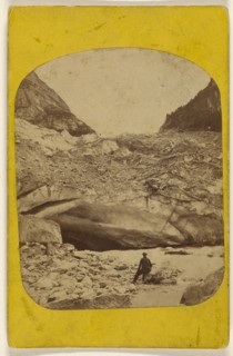 Glacier de Grindelwald; French; about 1865; Albumen silver print