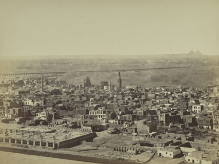 Cairo from Citadel; Egyptian; Cairo, Egypt, Africa; about 1865 - 1875; Albumen silver print