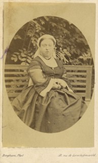 Queen Victoria; Robert Jefferson Bingham, British, 1824 - 1870, England; about 1862; Albumen silver print