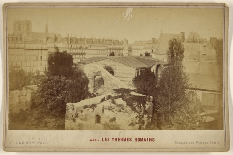 Les Thermes Romains; Ernest Ladrey, French, active Paris, France 1860s, 1870s; Albumen silver print