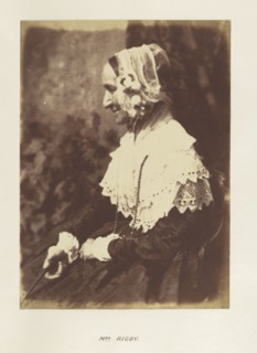 Mrs. Rigby; Hill & Adamson, Scottish, active 1843 - 1848, Scotland; 1843 - 1848; Salted paper print from a Calotype negative