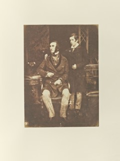 J. Stuart Hay of Rockville and his son; Hill & Adamson, Scottish, active 1843 - 1848, Scotland; 1843 - 1848; Salted paper print