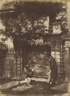 Greyfriars Churchyard; Hill & Adamson, Scottish, active 1843 - 1848, Scotland; 1843 - 1848; Salted paper print from a Calotype