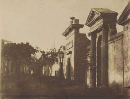 Greyfriars Churchyard; Hill & Adamson, Scottish, active 1843 - 1848, Scotland; 1843 - 1848; Salted paper print from a Calotype