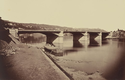 Pont de la Mulatière; Édouard Baldus, French, born Germany, 1813 - 1889, France; about 1861; Albumen silver print