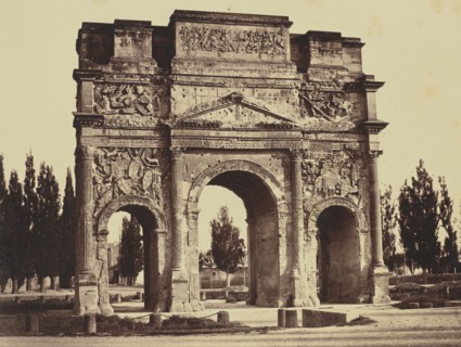Orange, Arc Antique; Édouard Baldus, French, born Germany, 1813 - 1889, France; about 1861; Albumen silver print