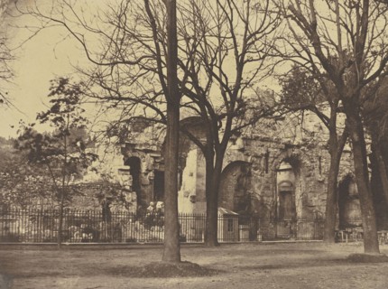 Nimes. Temple de Diane; Édouard Baldus, French, born Germany, 1813 - 1889, France; about 1861; Albumen silver print