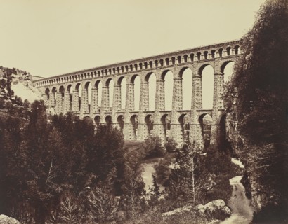 Roquefavour; Édouard Baldus, French, born Germany, 1813 - 1889, France; about 1861; Albumen silver print