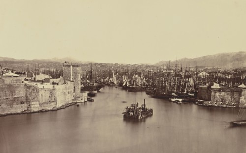 Marseille, Édouard Baldus, French, born Germany, 1813 - 1889, France; about 1861; Albumen silver print