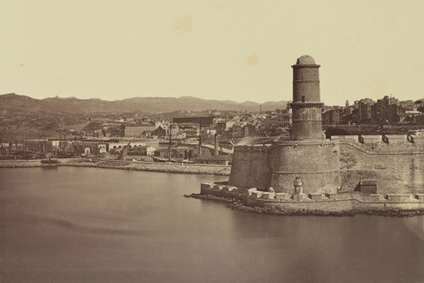 Marseille, Édouard Baldus, French, born Germany, 1813 - 1889, France; about 1861; Albumen silver print