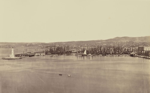 Marseille, Édouard Baldus, French, born Germany, 1813 - 1889, France; about 1861; Albumen silver print