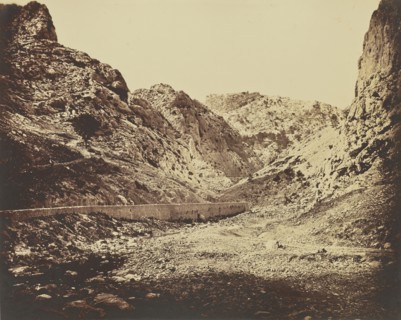 Gorges d'Ollioules; Édouard Baldus, French, born Germany, 1813 - 1889, France; about 1861; Albumen silver print